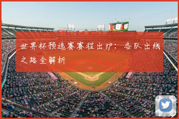 世界杯预选赛赛程出炉：各队出线之路全解析